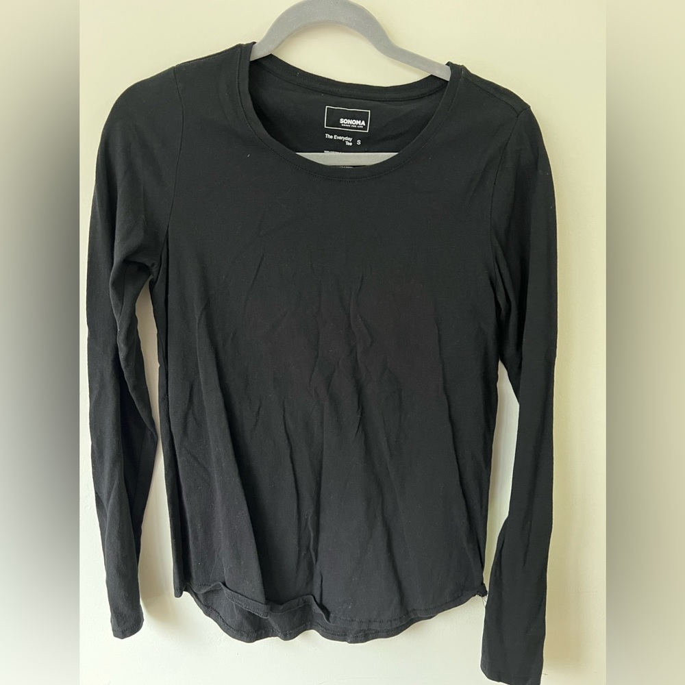 Basic Black Long Sleeve Tshirt